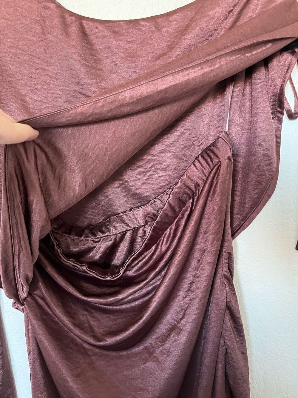 Collective Brown Ruched Dress by Love Whit - Picture 6 of 11